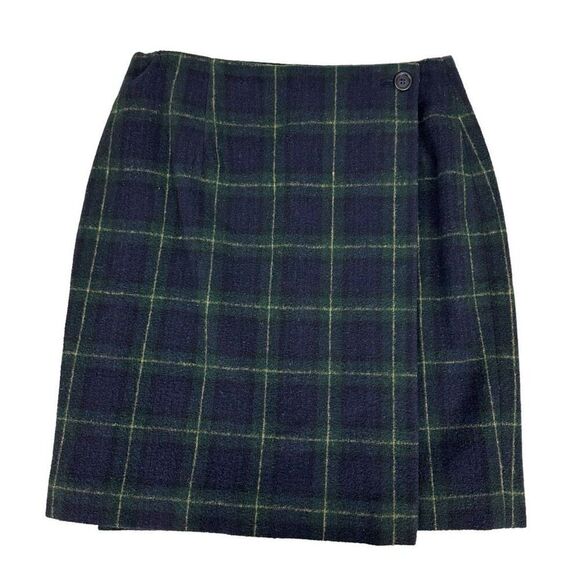 Brooks Brothers size 12 Wool Skirt Dark Blue Green - Picture 1 of 6